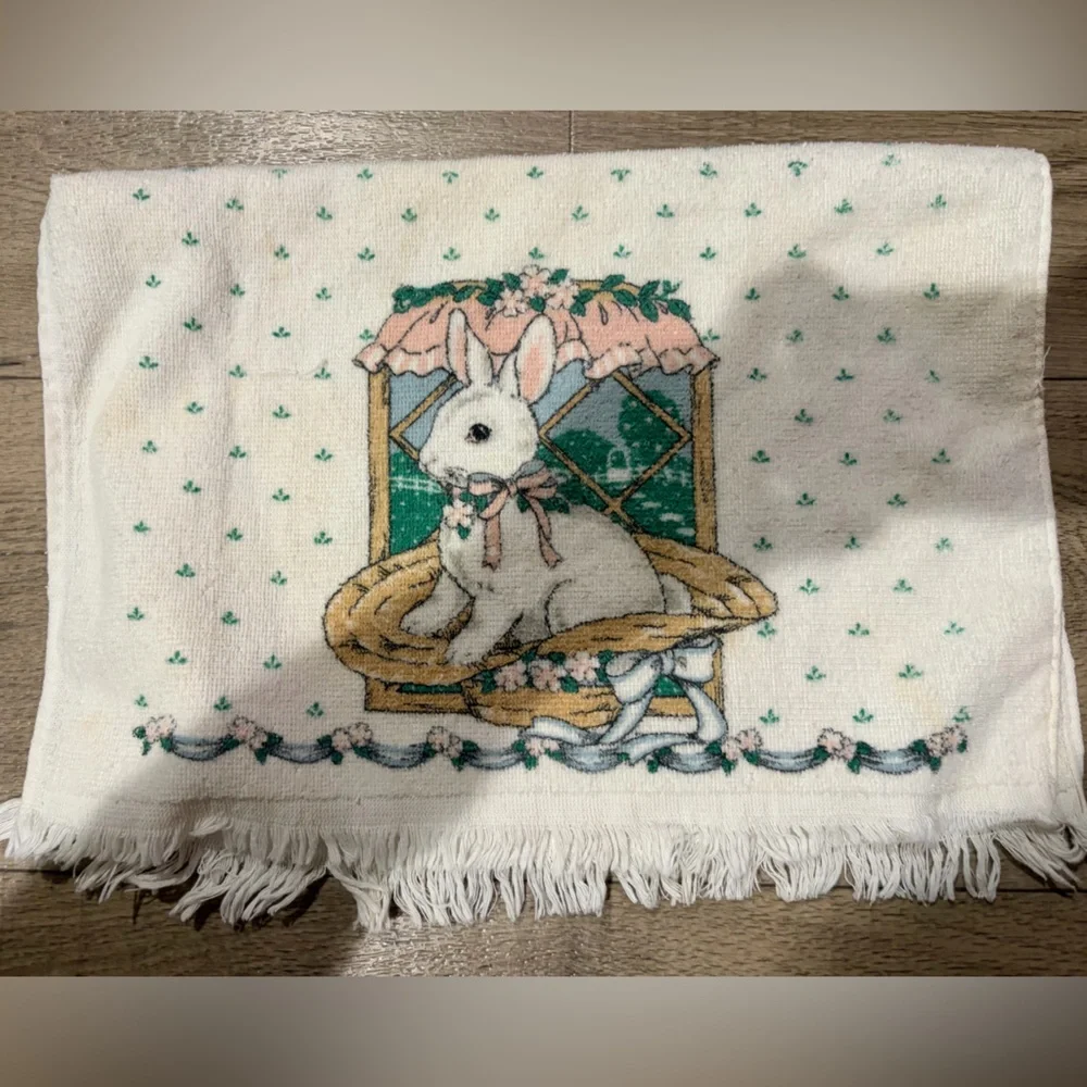 Vintage Cannon Bunny/ Easter Kitchen Towel